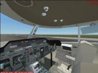 Learjet-L60_FS2004 Atterissage