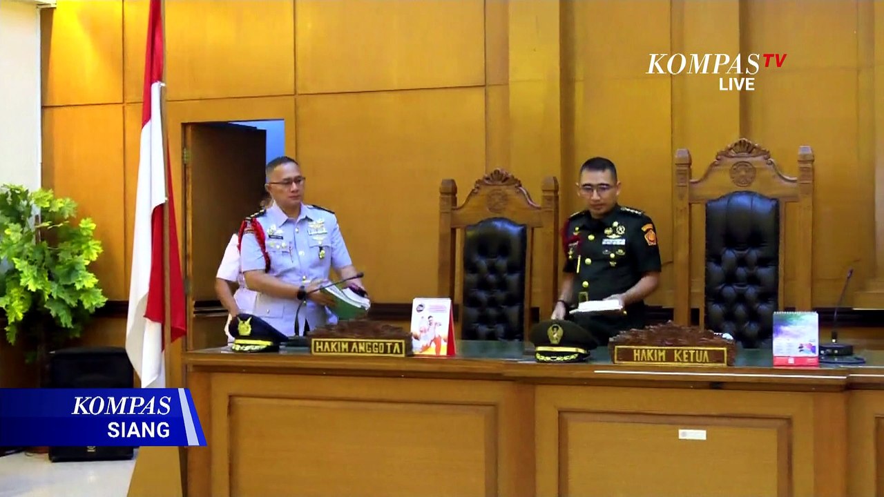 Kasus Penyiraman Air Keras Andrie Yunus, Oditur Tuntut 4 Terdakwa 2 Tahun 6 Bulan Penjara