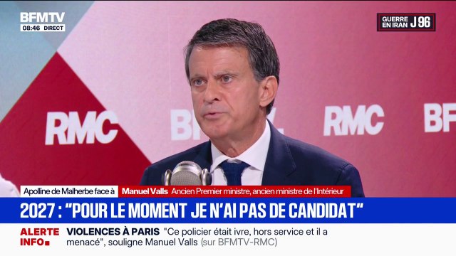 Élection présidentielle: Aujourd'hui, je n'ai pas de candidat , déclare Manuel Valls