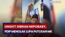 Ungkit Gibran Nepobaby, PDIP Menolak Lupa Putusan MK