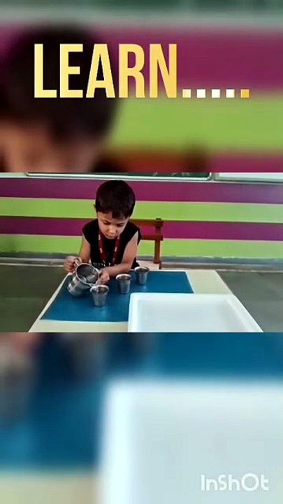 Water Pouring Activity at BIPS Summer Camp | Building Focus & Coordination