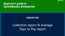 102 - Collection report & Average Days to Pay report