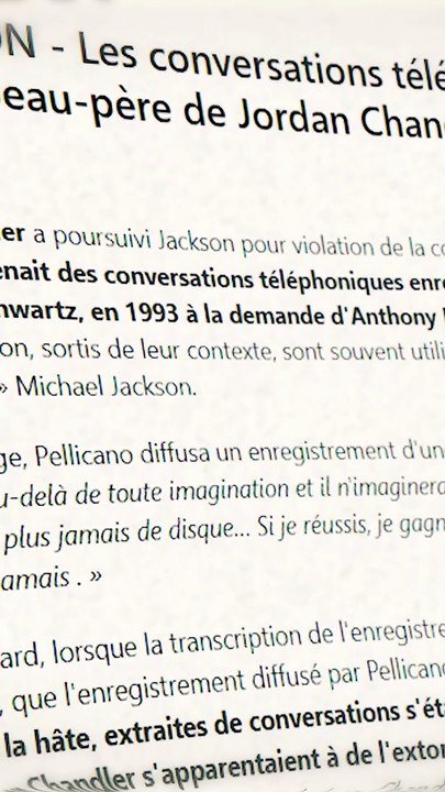 Les accusations autour de MJ - partie 3