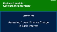 105 - Assessing 1 year Finance Charge in BASIC Interest