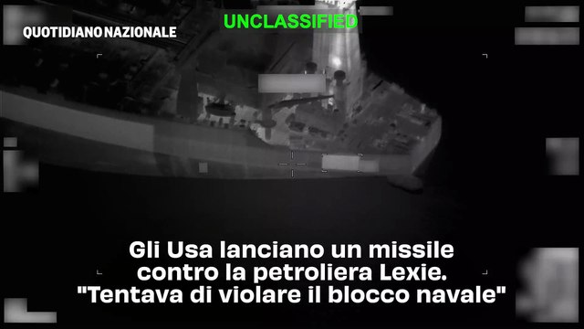 Gli Usa lanciano un missile contro la petroliera Lexie. Tentava di violare il blocco navale