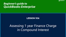 106 - Assessing 1 year Finance Charge in COMPOUND Interest