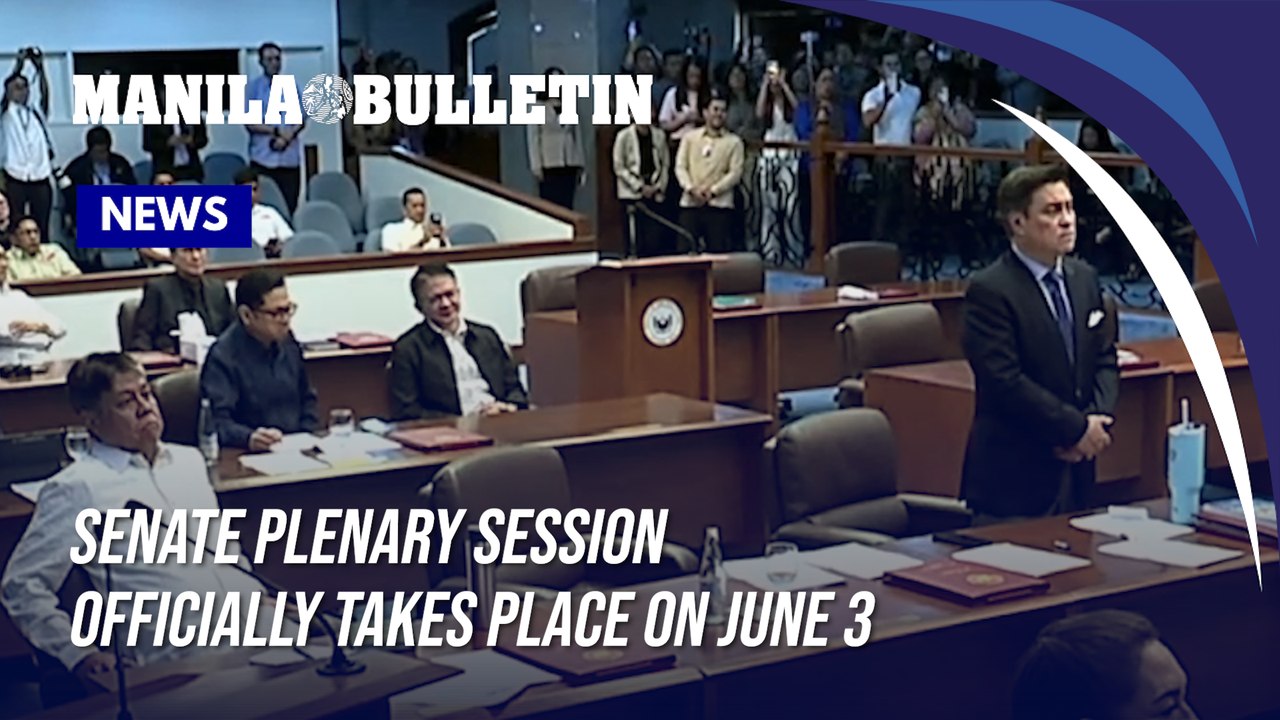 Senate Plenary Session officially takes place on June 3