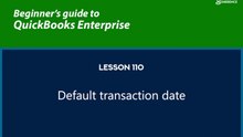 110 - Default transaction date