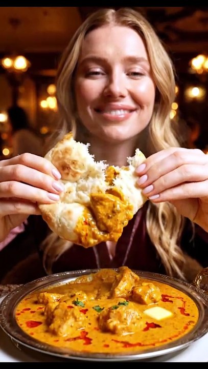Creamy butter chicken with rich flavors and satisfying ASMR bites 🍗🍛🎧✨  #ButterChickenASMR #FoodASMR #Mukbang #DesiFood #CreamyBites #EatingSounds #ViralASMR #FoodieLife