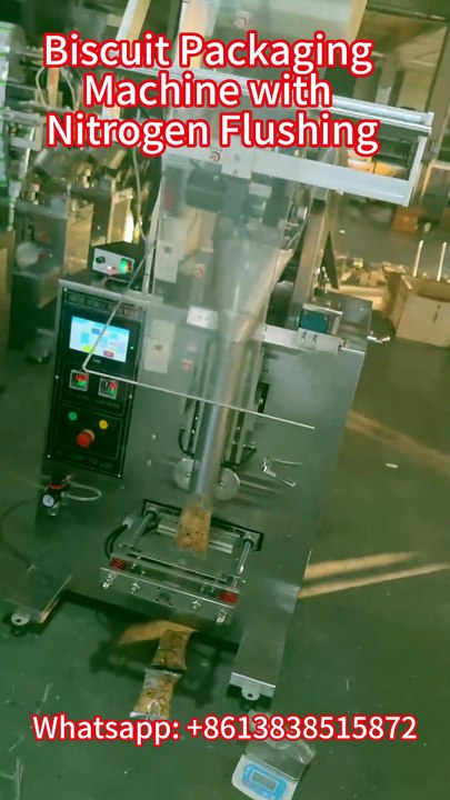 Biscuit Packaging Machine with Nitrogen Flushing