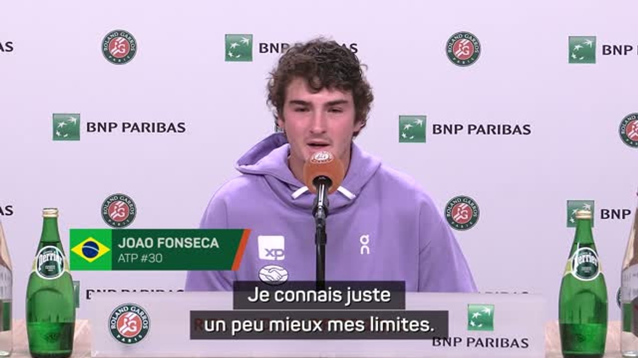 Roland-Garros - Fonseca : "Je connais un peu mieux mes limites"