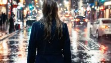 A sad woman standing in the rain, holding onto memories of a lost kiss 🌧️💔💋✨  #SadLove #RainyMood #BrokenHeart #EmotionalVibes #LoveStory #HeartTouching #ViralStory #RainAesthetic