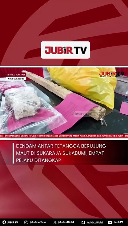 Dendam Antar Tetangga Berujung Maut di Sukaraja Sukabumi, Empat Pelaku Ditangkap