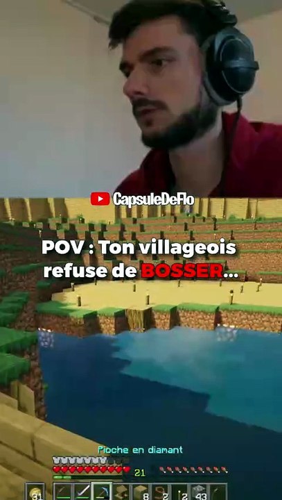 Quand ton villageois refuse le travail que tu lui donnes ! 😂
