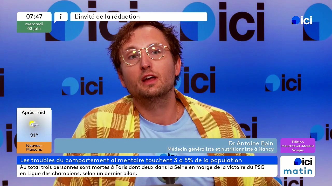 Le docteur Antoine Epin, médecin et nutritionniste à Nancy