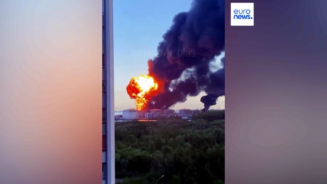 انفجار يهز محطة نفط روسية في سانت بطرسبورغ بعد هجوم مسيرة أوكرانية