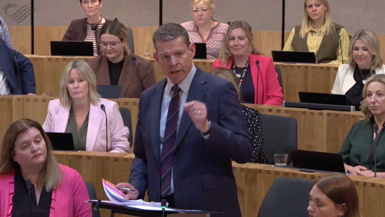 Senedd update: Reform's Dan Thomas presses First Minister Rhun ap Iorwerth on NHS waiting times