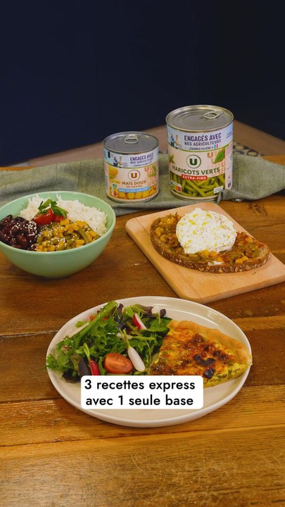 3 recettes express avec 1 seule base
