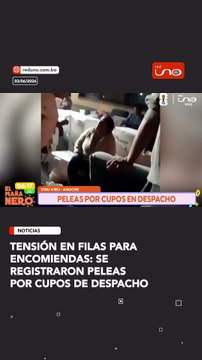 Tensión en filas para encomiendas: se registraron peleas por cupos de despacho