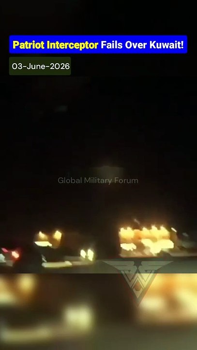 Patriot Missile Out of Control Mid-Air