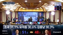 ‘평택을’ 김용남 30.3%·유의동 30.6%·조국 31.1%