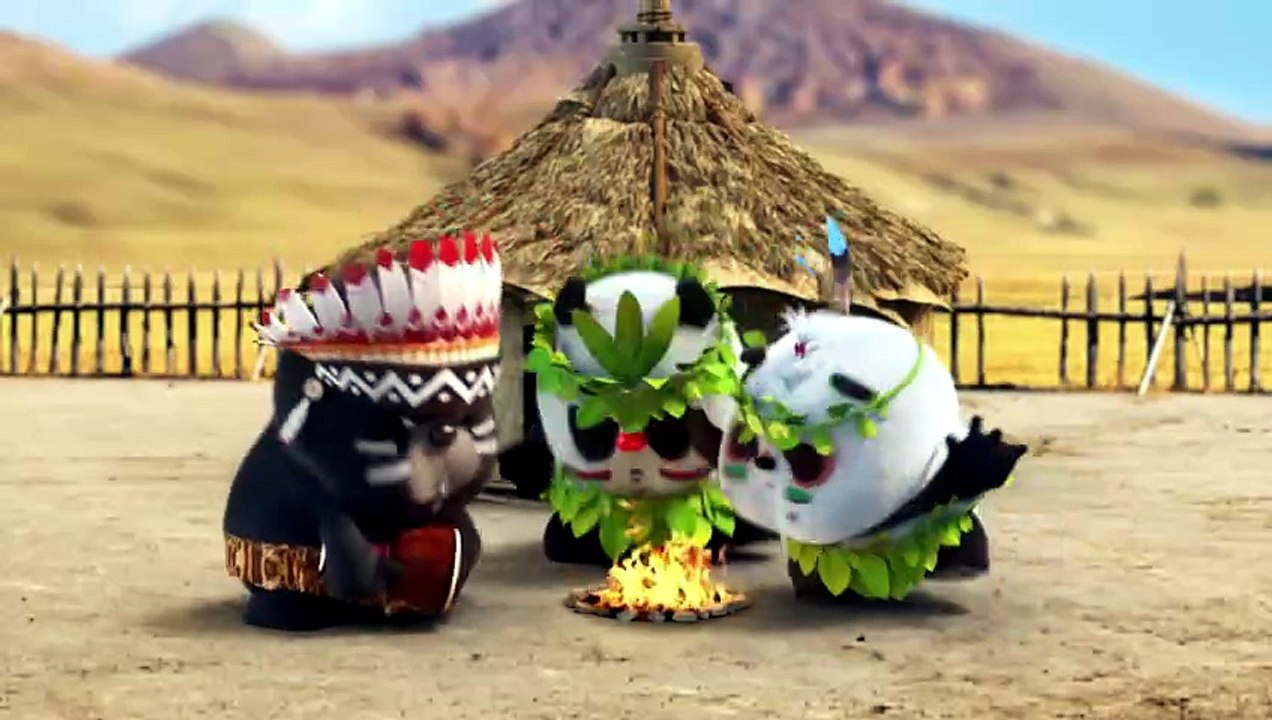 【Bamboo Panda❤️】Do u like Bamboo n Dundun's new look _ Chinese Short Animation _ 熊猫班卜 #shorts #funny 1080P
