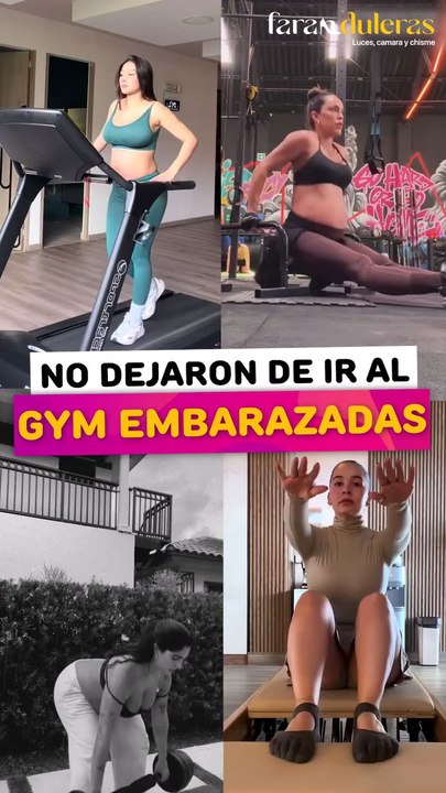Famosas que no dejaron de ir al gimnasio embarazadas