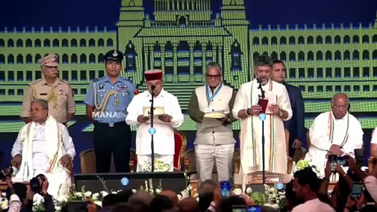 DK Shivakumar Takes Oath as Karnataka CM
