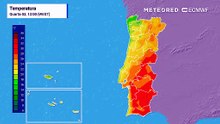 Calor ainda resiste hoje, mas uma massa de ar polar muda o tempo já esta noite
