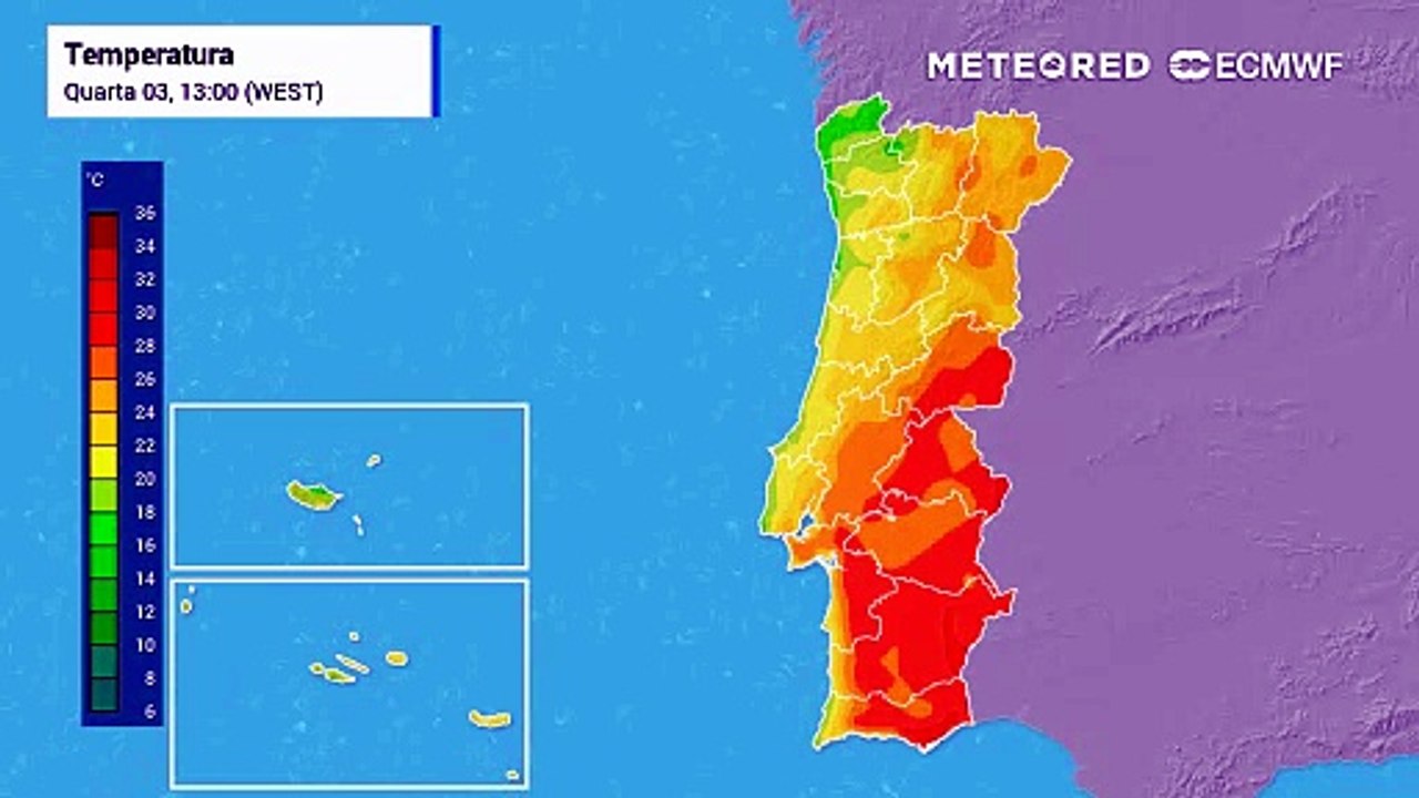 Calor ainda resiste hoje, mas uma massa de ar polar muda o tempo já esta noite