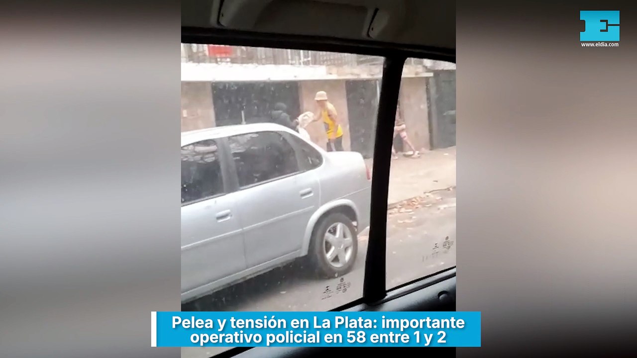Pelea y tensión en La Plata: importante operativo