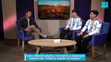 Ivan y Máximo Barba, hermanos y platenses autores de "Fútbol y trabajo en equipo"
