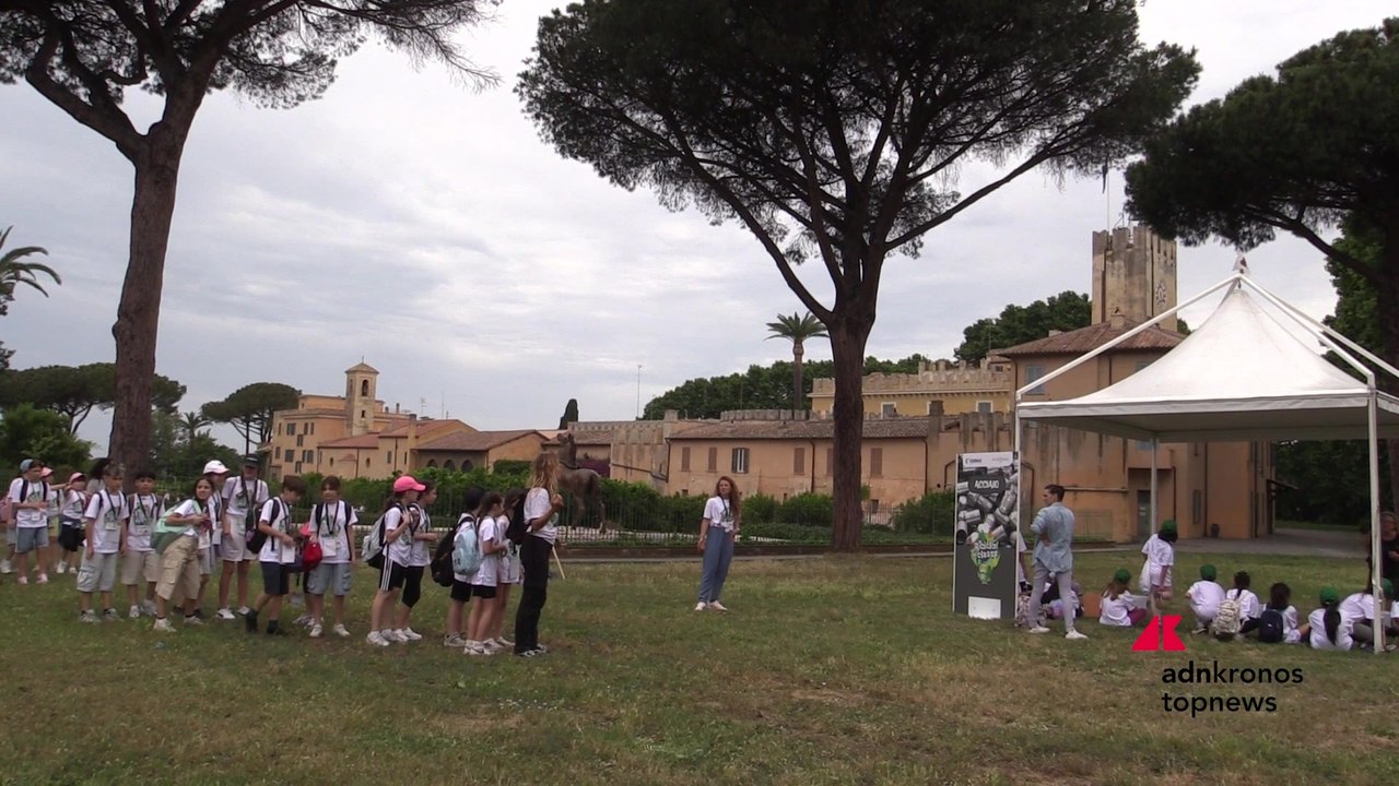 Riciclo e sport, 200 alunni alla Tenuta presidenziale di Castelporziano per una giornata dedicata all?ambiente