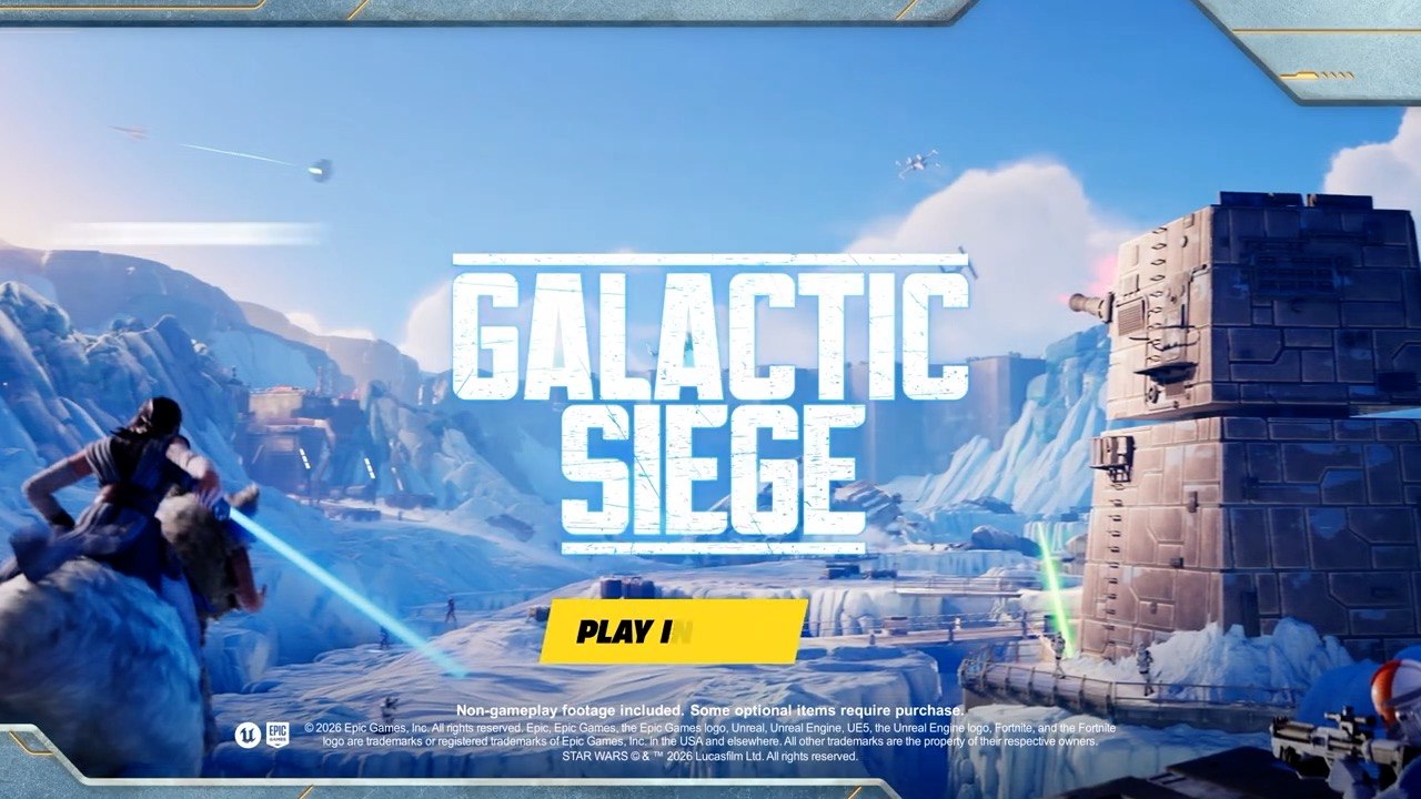 Fortnite x Star Wars Official Galactic Siege Launch Trailer.