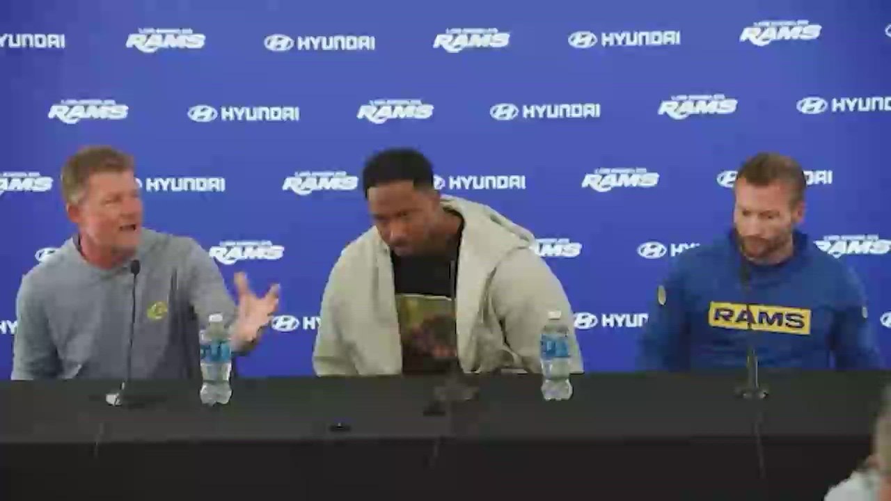 Garret, full press conference after huge signing with Los Angeles Rams