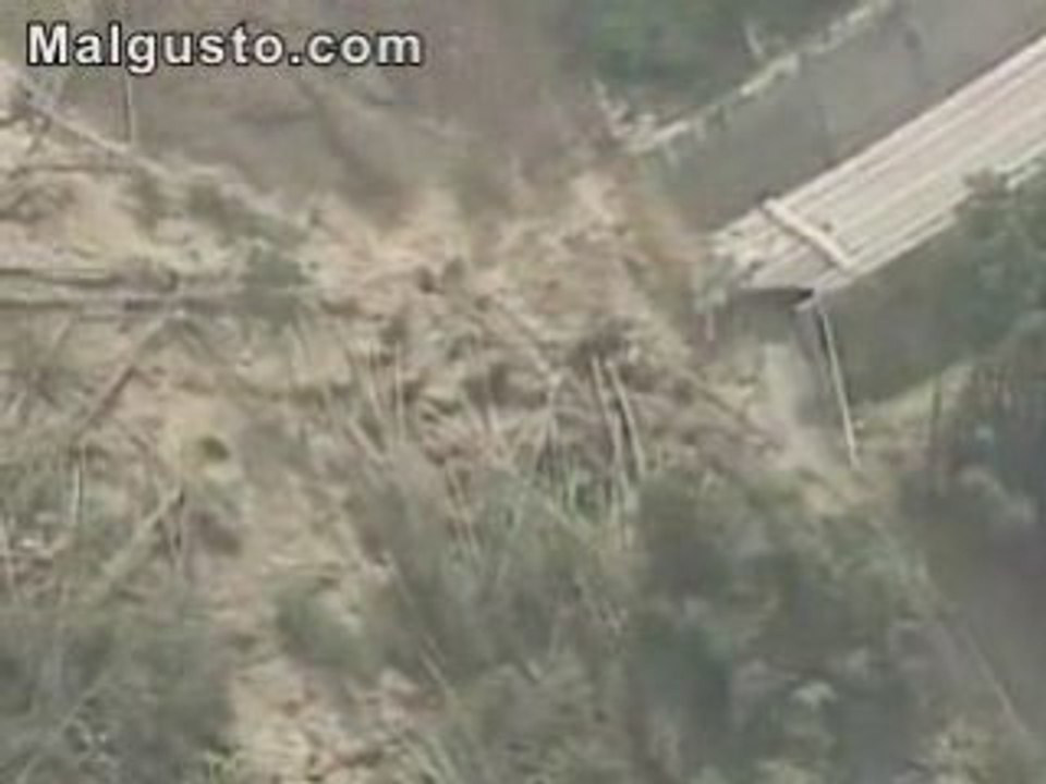 Glissement de terrain au Japon