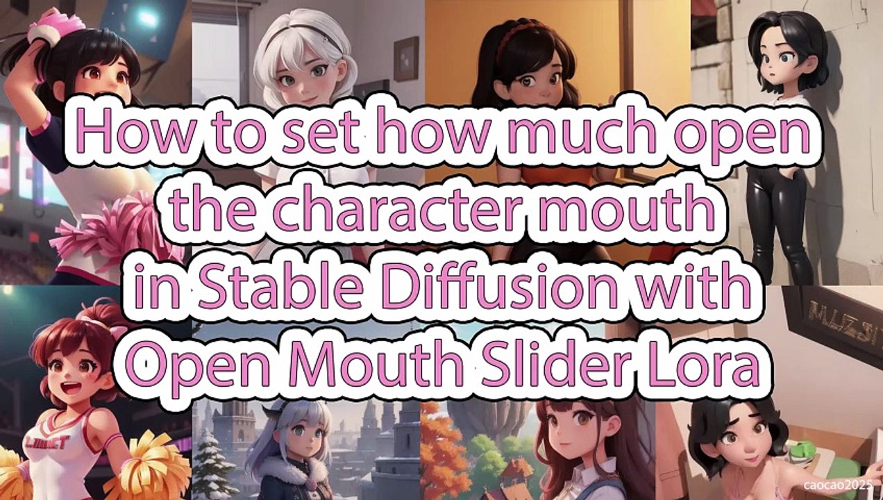 Stable Diffusion Open Mouth Slider: Control Expressions Dynamically with LoRA