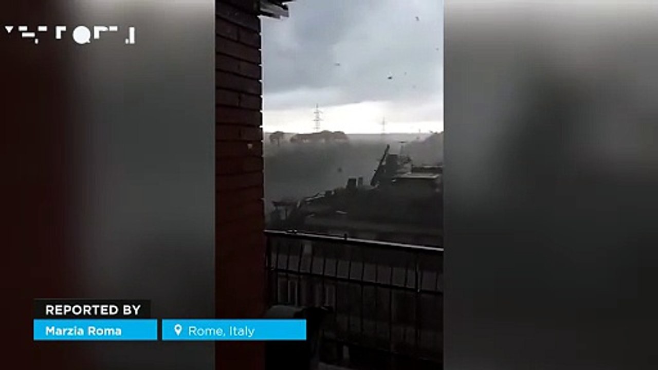 A tornado  struck Rome, Italy