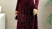 Effortless elegance in burgundy velvet 😍