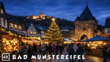 Bad Münstereifel Christmas🎄Cozy Evening Walk Through Old Town ✨🎄4K