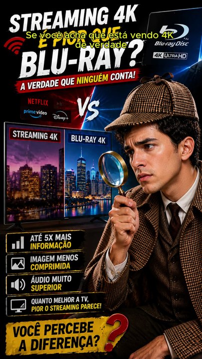 Streaming 4K é PIOR que Blu-ray? 😳 A Verdade Que Ninguém Conta