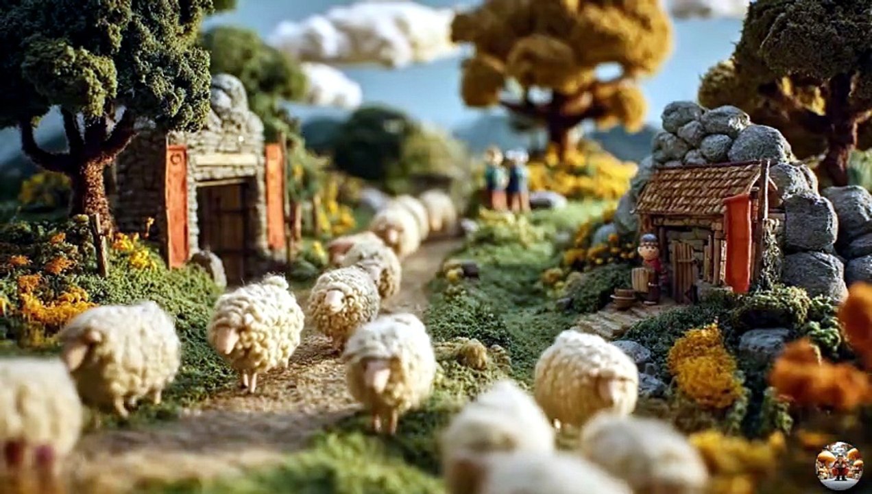 Surreal AI Film  A Very Unusual Town - The Quiet Road of Returning Sheep (4K)