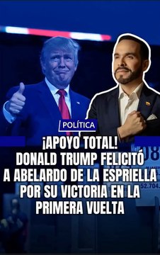 El presidente de los Estados Unidos, Donald Trump, sacudió el panorama político al felicitar formalmente a Abelardo de la Espriella por su contundente victoria en la primera vuelta y expresarle su respaldo completo y total de cara a la votación definit