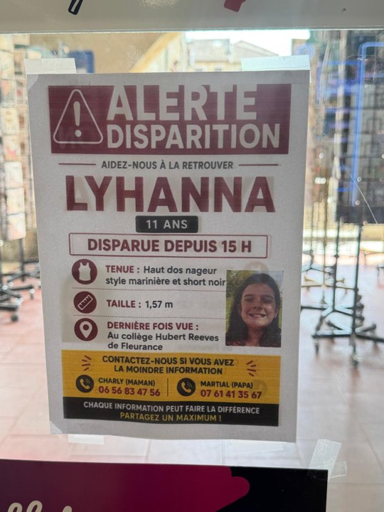 Disparition de Lyhanna : au sixième jour, les recherches se poursuivent