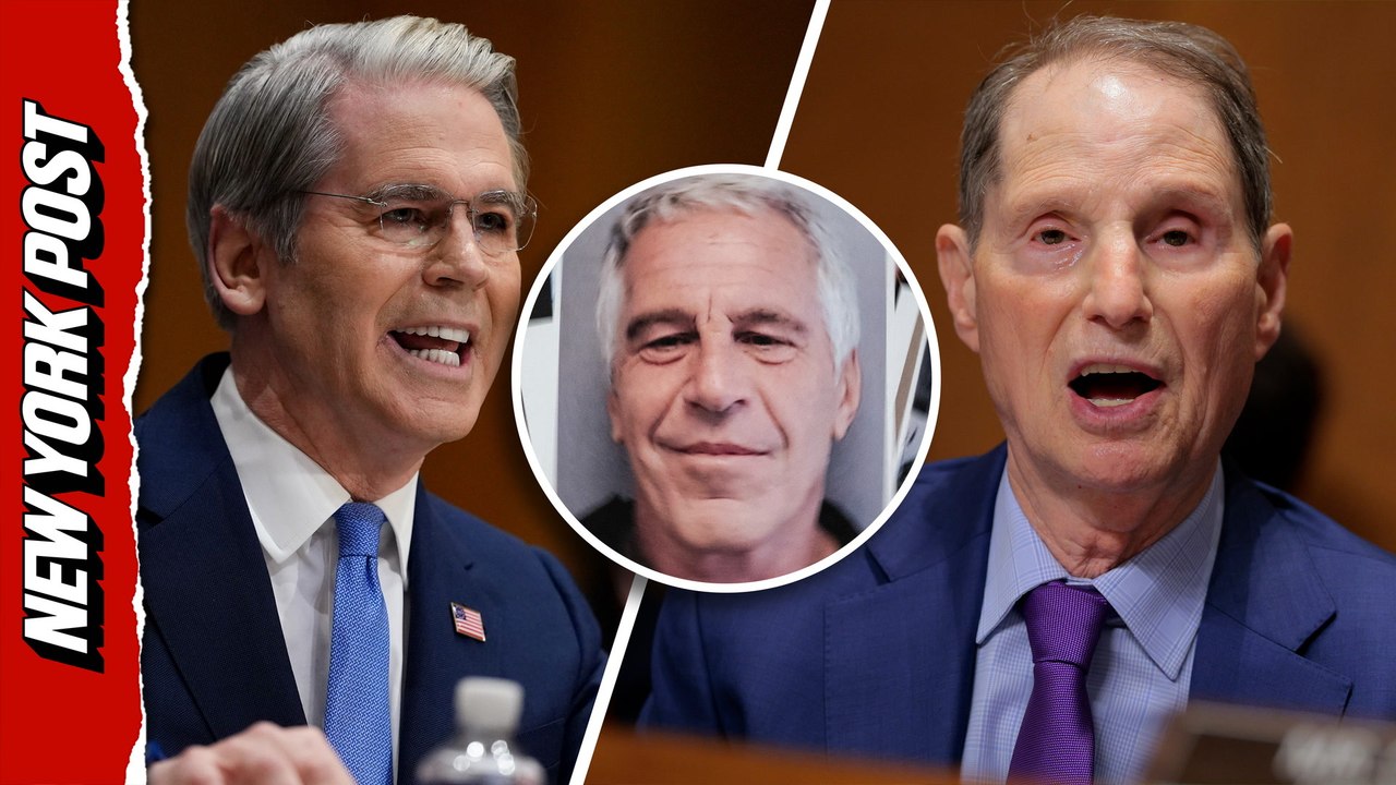 'Did your son and Jeffrey Epstein talk about pole dancing?': Bessent accuses Wyden's son
