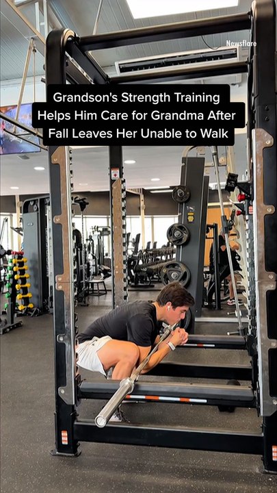 Grandson's Strength Training Helps Him Care for Grandma After Fall Leaves Her Unable to Walk