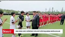 Kim Jong-un'u görünce zıplayıp gözyaşlarına boğuldular