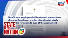 Acting Senate Pres. Gatchalian, naglabas ng memo na work from home ang Senado bukas | SONA