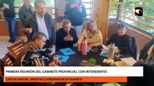 Primera reunión del gabinete provincial con intendentes