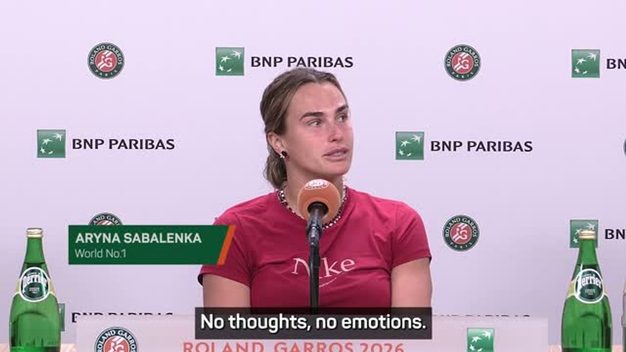 'I just want to quit' - Sabalenka after shock French open exit